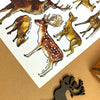Alexia Claire | Deers of Britain | Postcard | Conscious Craft